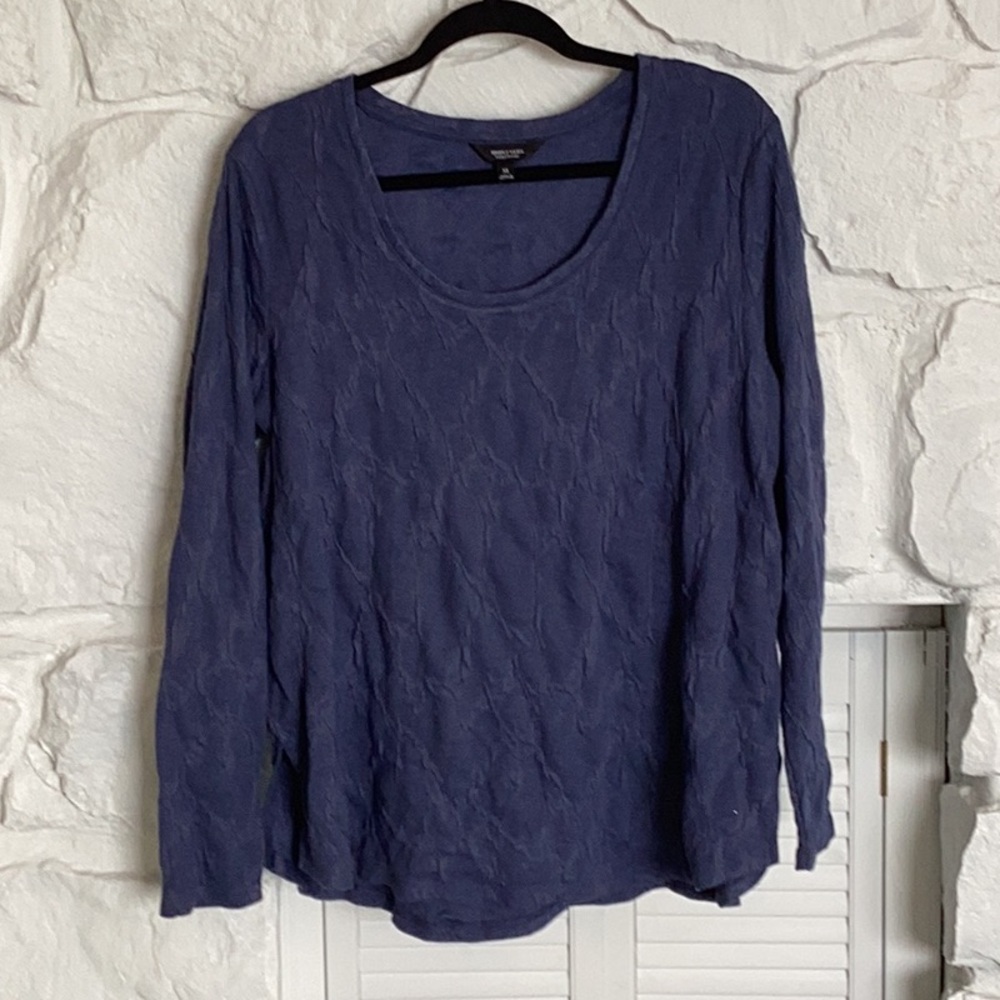 Vera Wang Simply Vera XL dark blue long sleeve top